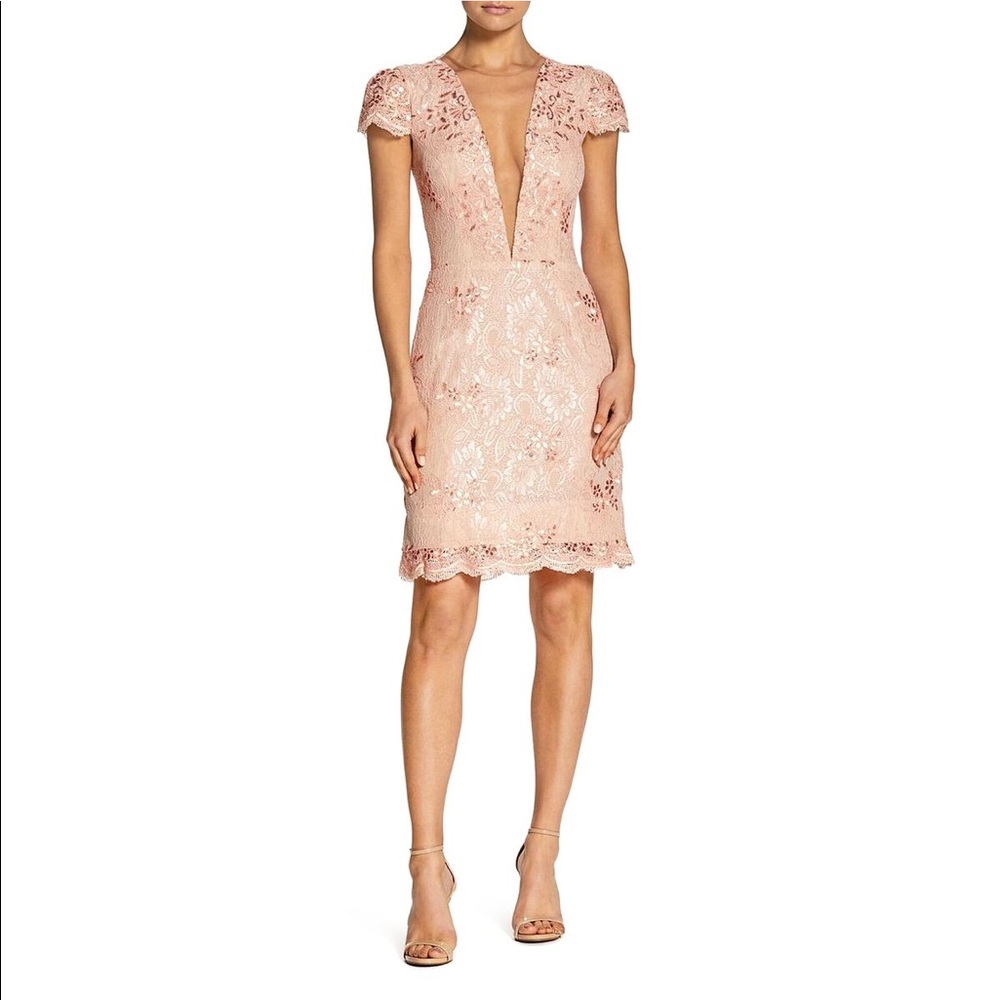 Plunge cocktail dress